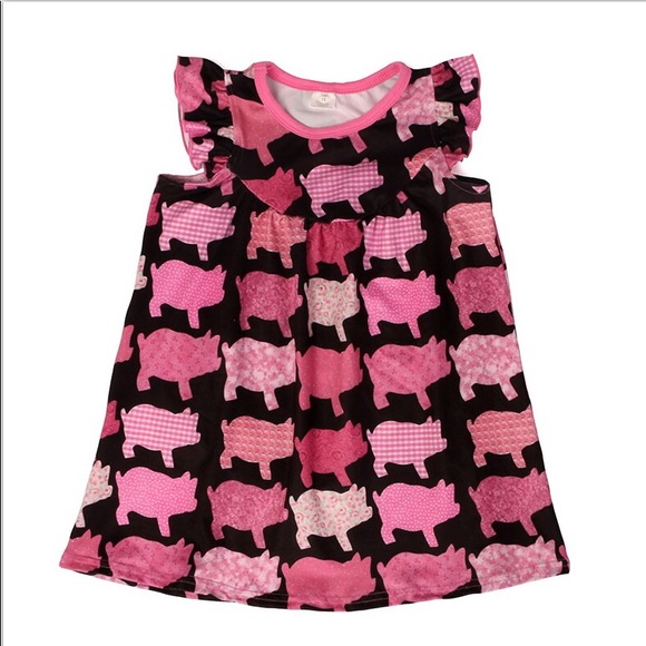 🐖LAST ONE 🐖 Pink Piggy Baby/Toddler Dress - Picture 3 of 6